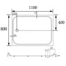 Акриловый поддон для душа Abber 110x80 AD3C118 цвет Белый