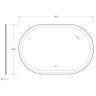 Зеркало Cezares Giubileo 120 CZR-SPC-GIUBILEO-1200-800-TCH-WARM с подсветкой
