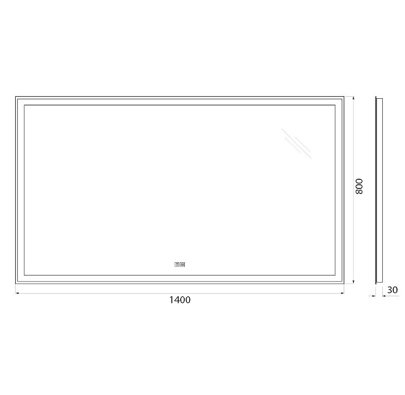 Зеркало BelBagno 140 SPC-GRT-1400-800-LED-TCH-WARM с подсветкой с подогревом