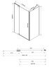 Душевой уголок Vincea Extra 110х90 VSR-1E101190CLB