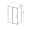Душевой уголок Vincea Slim 8mm 90х120 VSR-4SLP9012CL