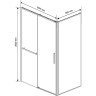 Душевой уголок Vincea Slim Soft 100x80 VSR-1SS8010CL