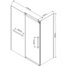 Душевой уголок Vincea Como Soft 110x90 VSR-1CS9011CLB