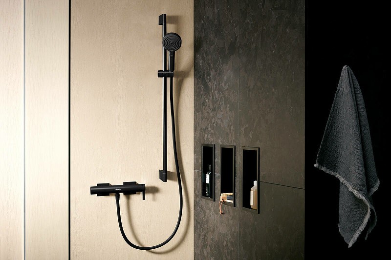 Смеситель для душа Hansgrohe Tecturis E 73620670 черный матовый