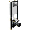 Комплект унитаза BelBagno Amanda BB051CHR+BB051SC с инсталляцией Cersanit Black 35 S-IN-BLACK-Cg-w
