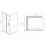 Душевой уголок Abber Sonnenstrand 100х70 AG07100B-S70B