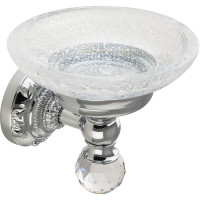Мыльница Migliore Cristalia 16790 Хром с кристаллом Swarovski