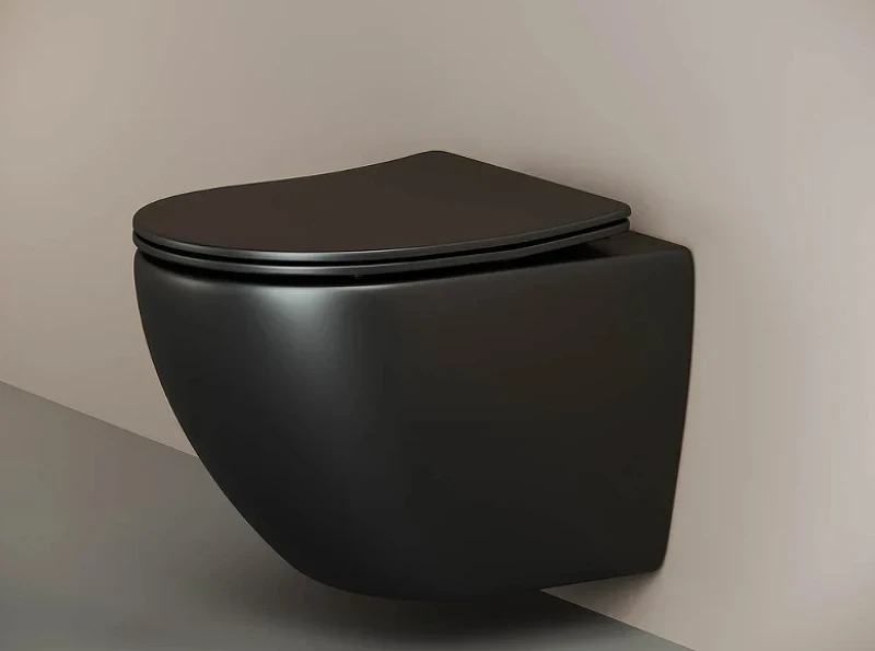 Комплект унитаза с инсталляцией Ceramicanova Metropol CN4002MB_1002CH_1000 с сиденьем Микролифт и клавишей смыва Хром