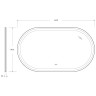 Зеркало Cezares Giubileo 140 CZR-SPC-GIUBILEO-1400-800-TCH-WARM с подсветкой