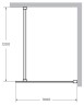 Душевая перегородка Cezares Liberta 100 LIBERTA-L-1-100-120-C-Cr