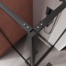Душевой уголок Cezares Liner 90x90 L LINER-A-1-90-C-NERO-L