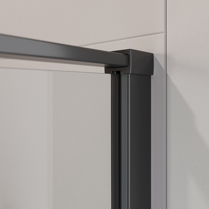 Душевой уголок Cezares Liner 90x90 L LINER-A-1-90-C-NERO-L