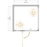 Душевой уголок Cezares Liner 90x90 L LINER-A-1-90-C-NERO-L