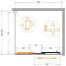 Душевой уголок Cezares Molveno 90x80 MOLVENO-AHF-31-90/80-C-CR-IV.