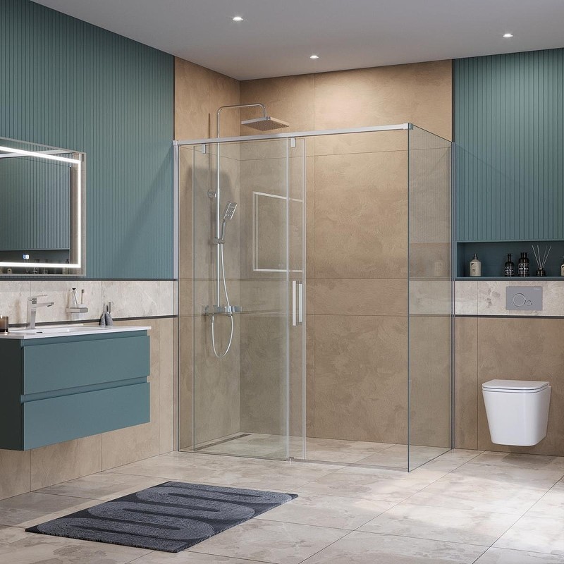 Душевой уголок BelBagno Soft Close-1 160x90 SOFT_CLOSE-1-AH-1-160/90-C-Cr