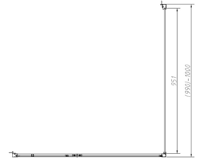 Душевой уголок Vincea Slim-N 100x100 VSR-4SNP1010CLB