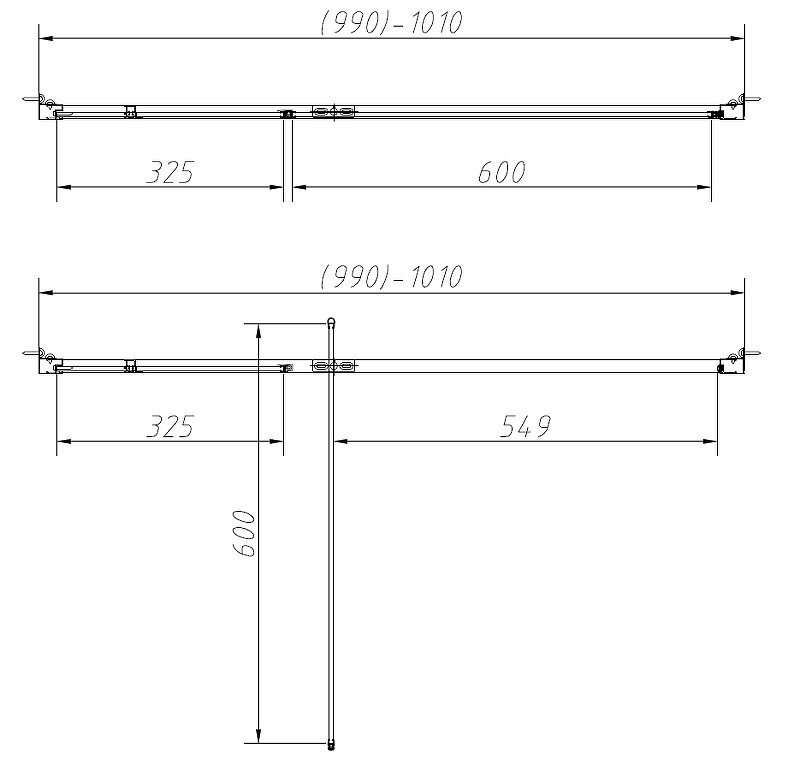 Душевой уголок Vincea Slim-N 100x100 VSR-4SNP1010CLB
