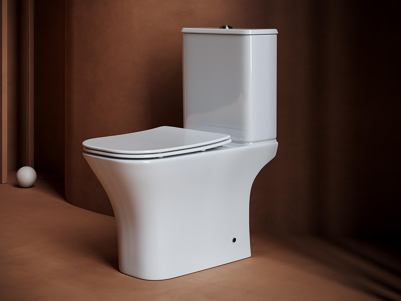 Унитаз-компакт Ceramicanova Alfa CN9002-B цвет Белый без бачка с сиденьем Микролифт