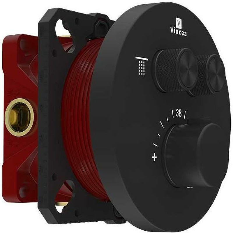 Смеситель для душа Vincea VSCV-322T-MMB с термостатом
