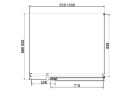 Душевой уголок Vincea Экстенза (Extenza) 100х90 VSR-4EX901090CLG