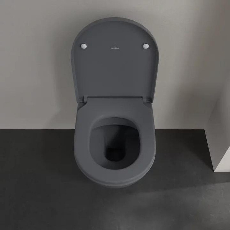 Унитаз Villeroy&Boch Subway 2.0 5614R0I4 подвесной цвет Graphite без сиденья