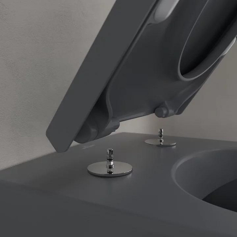 Унитаз Villeroy&Boch Subway 2.0 5614R0I4 подвесной цвет Graphite без сиденья