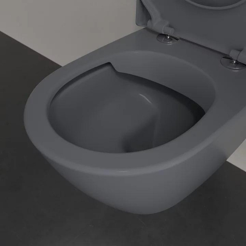 Унитаз Villeroy&Boch Subway 2.0 5614R0I4 подвесной цвет Graphite без сиденья