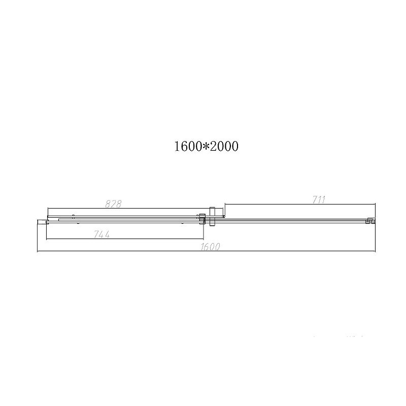 Душевая дверь Vincea Dice 160 VDS-4D160CLB