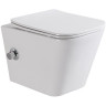 Унитаз биде BelBagno Due BB3103CHR-BS/SC подвесной