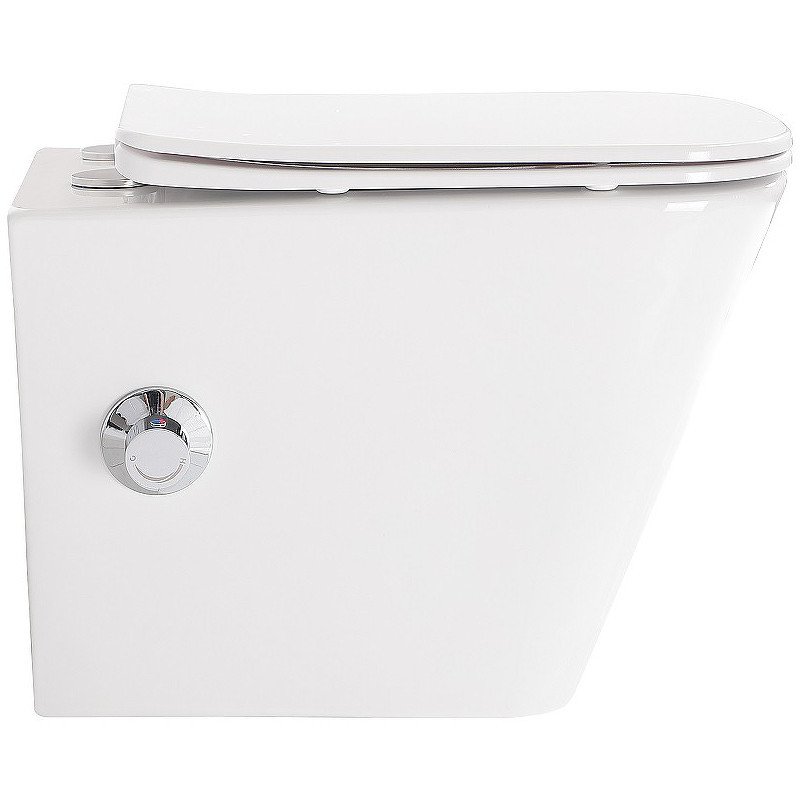 Унитаз биде BelBagno Due BB3103CHR-BS/SC подвесной