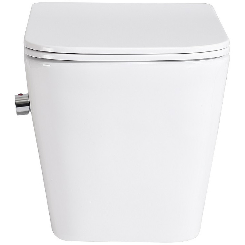 Унитаз биде BelBagno Due BB3103CHR-BS/SC подвесной