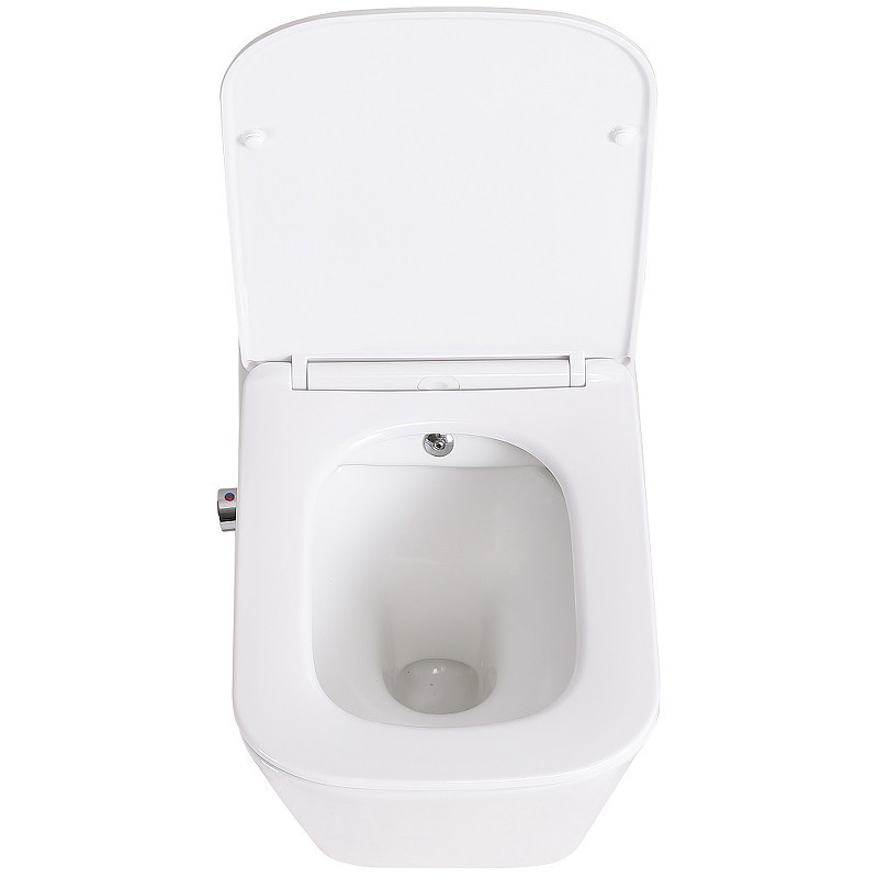 Унитаз биде BelBagno Due BB3103CHR-BS/SC подвесной