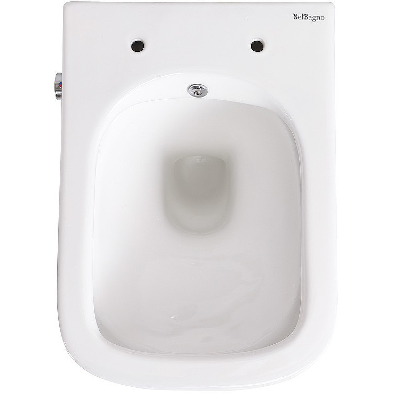 Унитаз биде BelBagno Due BB3103CHR-BS/SC подвесной
