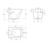 Унитаз биде BelBagno Due BB3103CHR-BS/SC подвесной
