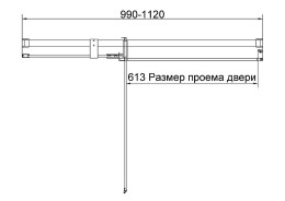 Душевая дверь Vincea Экстенза (Extenza) 110 VDP-4EX1011CLGM