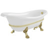 Ванна из искусственного камня Migliore Bella Decor 170x80 26982 ножки Leone Standart Золото