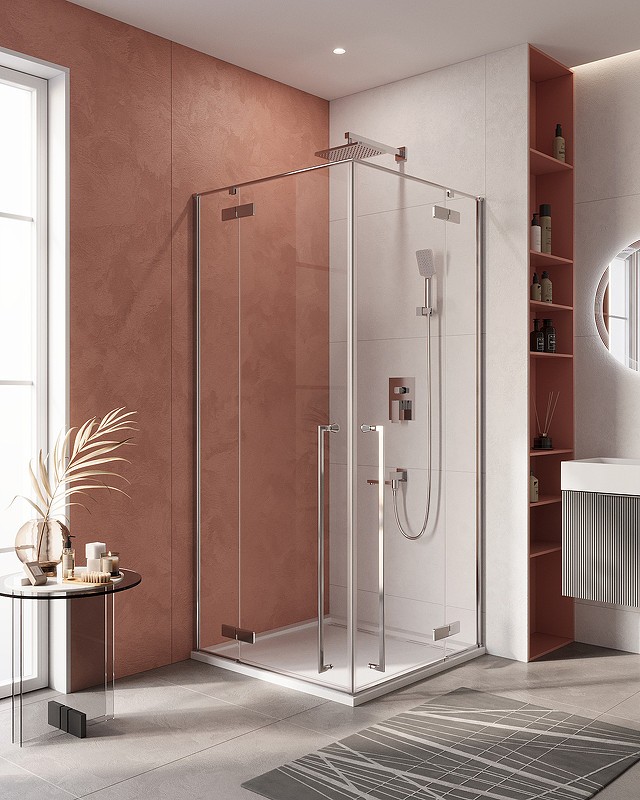 Душевой уголок Cezares Liner 100x100 LINER-A-2-100-C-Cr