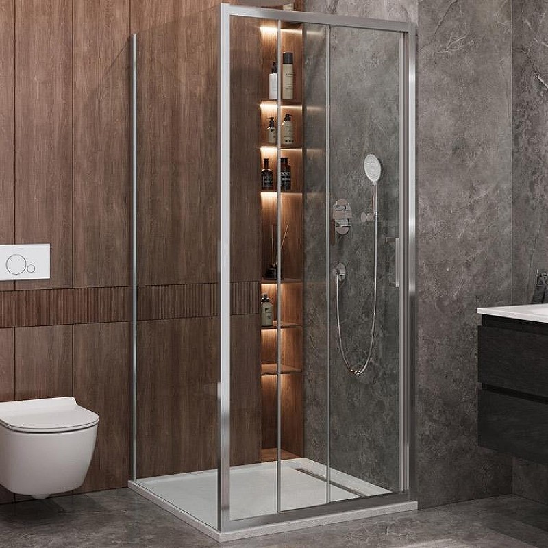 Душевой уголок Cezares Molveno 100x100 MOLVENO-AF-31-100-C-CR-IV