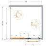 Душевой уголок Cezares Molveno 100x100 MOLVENO-AF-31-100-C-CR-IV
