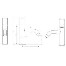 Смеситель для раковины Boheme Stick 121-CRG.2