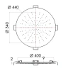 Верхний душ Remer 357EFM44