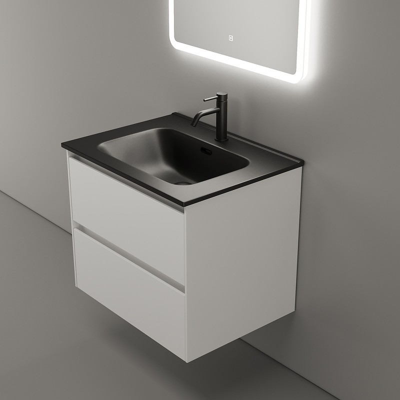 Тумба под раковину Sancos Cento 60 CN60W подвесная Белый глянец