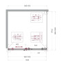 Душевой уголок BelBagno Soft Close-2 100x100 SOFT_CLOSE-2-A-1-100-C-GM