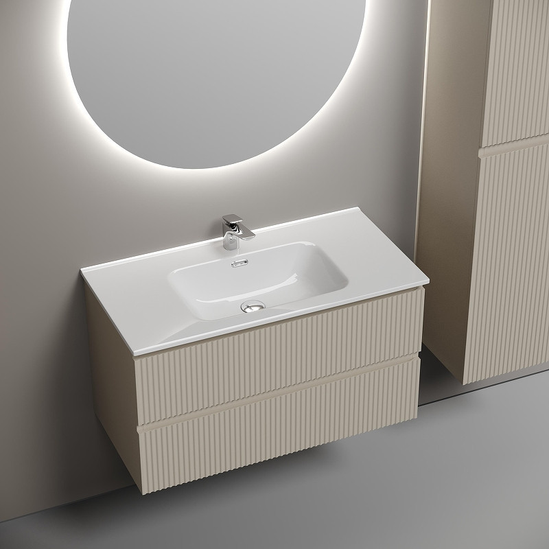 Тумба под раковину Sancos Snob R 90 SNR90CE подвесная Beige Soft