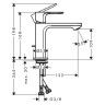 Смеситель для раковины Hansgrohe Rebris E 72560000