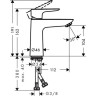Смеситель для раковины Hansgrohe Talis E 71712990 Полированное золото