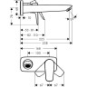 Смеситель для раковины Hansgrohe Talis E 71734670 черный матовый