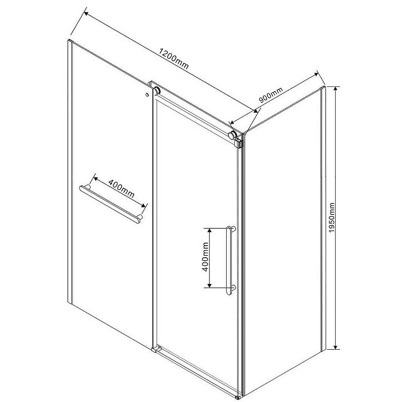 Душевой уголок Vincea Como Soft 120x90 VSR-1CS9012CLB