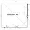 Душевой уголок Vincea Slim-N 90x90 VSS-4SN900CGB