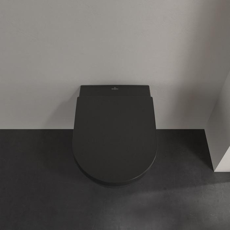 Унитаз Villeroy&Boch Subway 2.0 5614R0R7 подвесной цвет Pure Black без сиденья